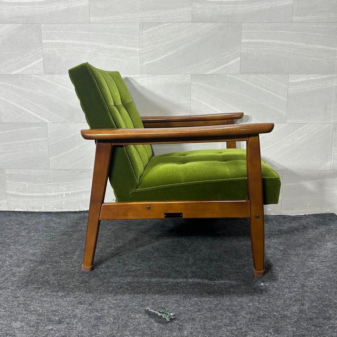 カリモク60 Kチェア 一人掛け モケットグリーン おしゃれ 家具 d3813