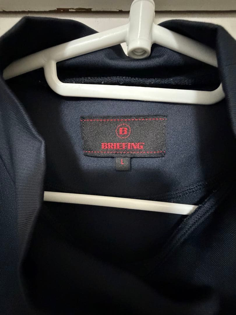 BRIEFING ゴルフモックネック　ネイビー Lサイズ