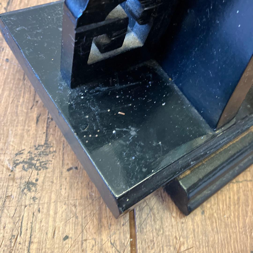 昭和レトロ アンティーク 水牛の角 彫刻 龍 双龍 天然 縁起物 置物 オブジェ