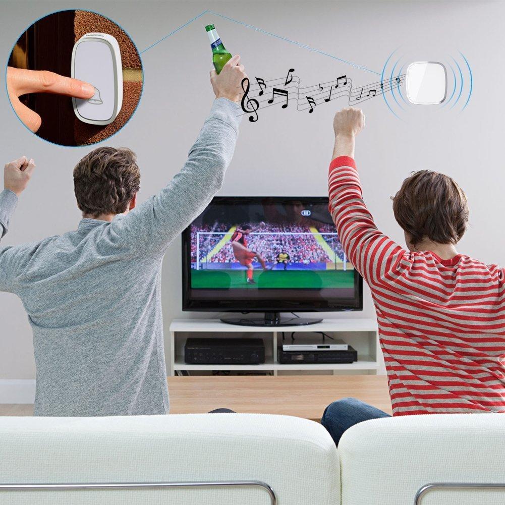 送信機3個 受信機2個 ワイヤレスチャイム 呼び出しチャイムセット 防水 防塵