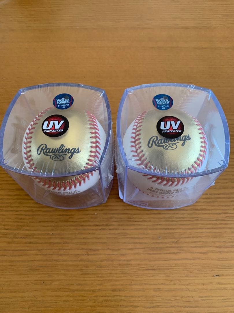 MLB 2024WS ドジャースvsヤンキース記念ボール２個セット新品未開封