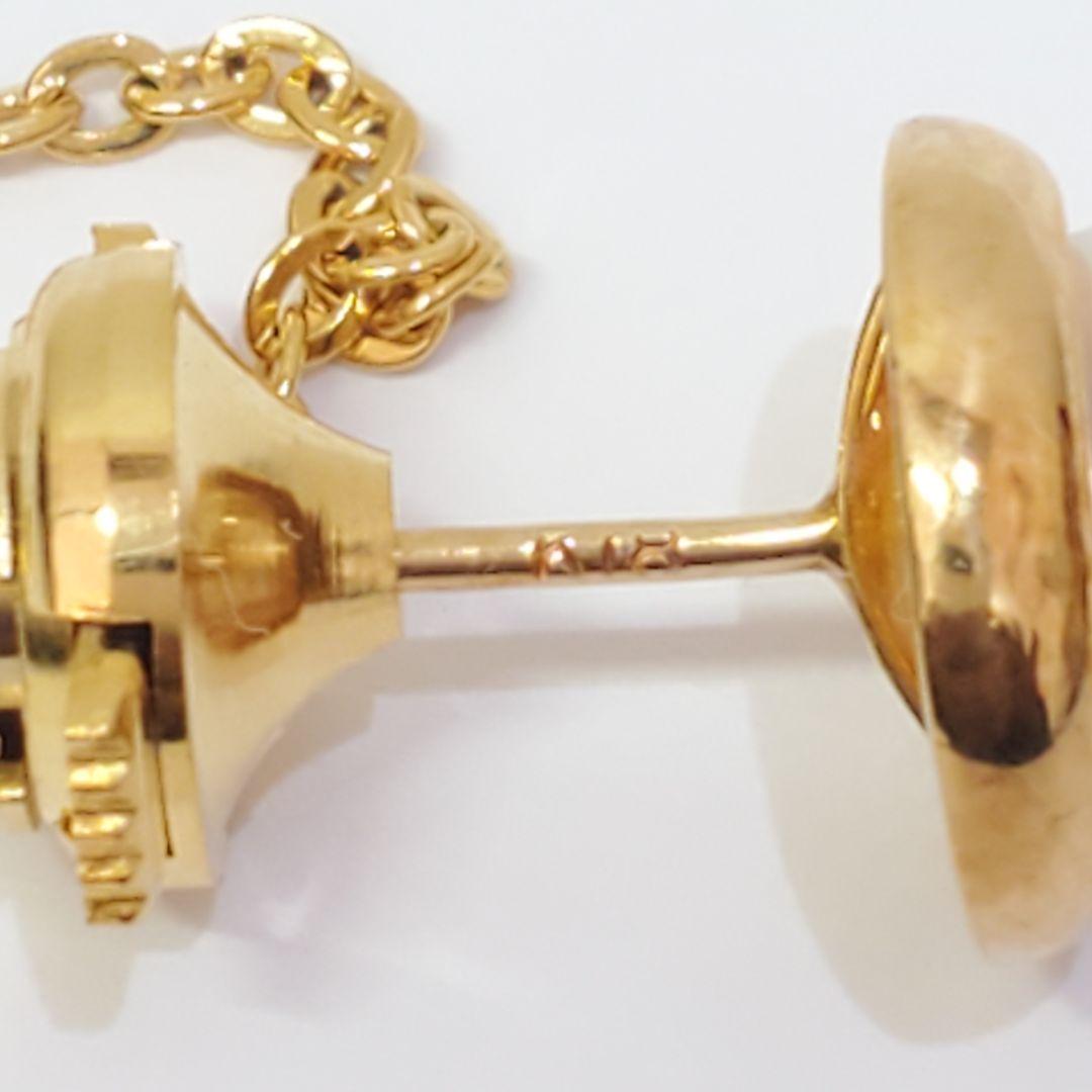 K18 あこや本真珠　8.2mm珠　タイピン　ラペルピン　タイタック