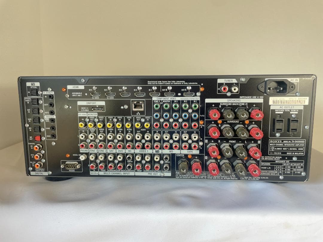 SONY ソニー AVアンプ TA-DA5500ES オーディオアンプ