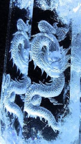 ヒマラヤ最高峰純天然水晶長大104㍉✺立体的躍動感✺五爪龍»龍の頂点君臨»裏手彫