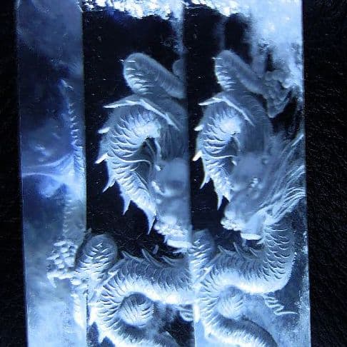 ヒマラヤ最高峰純天然水晶長大104㍉✺立体的躍動感✺五爪龍»龍の頂点君臨»裏手彫