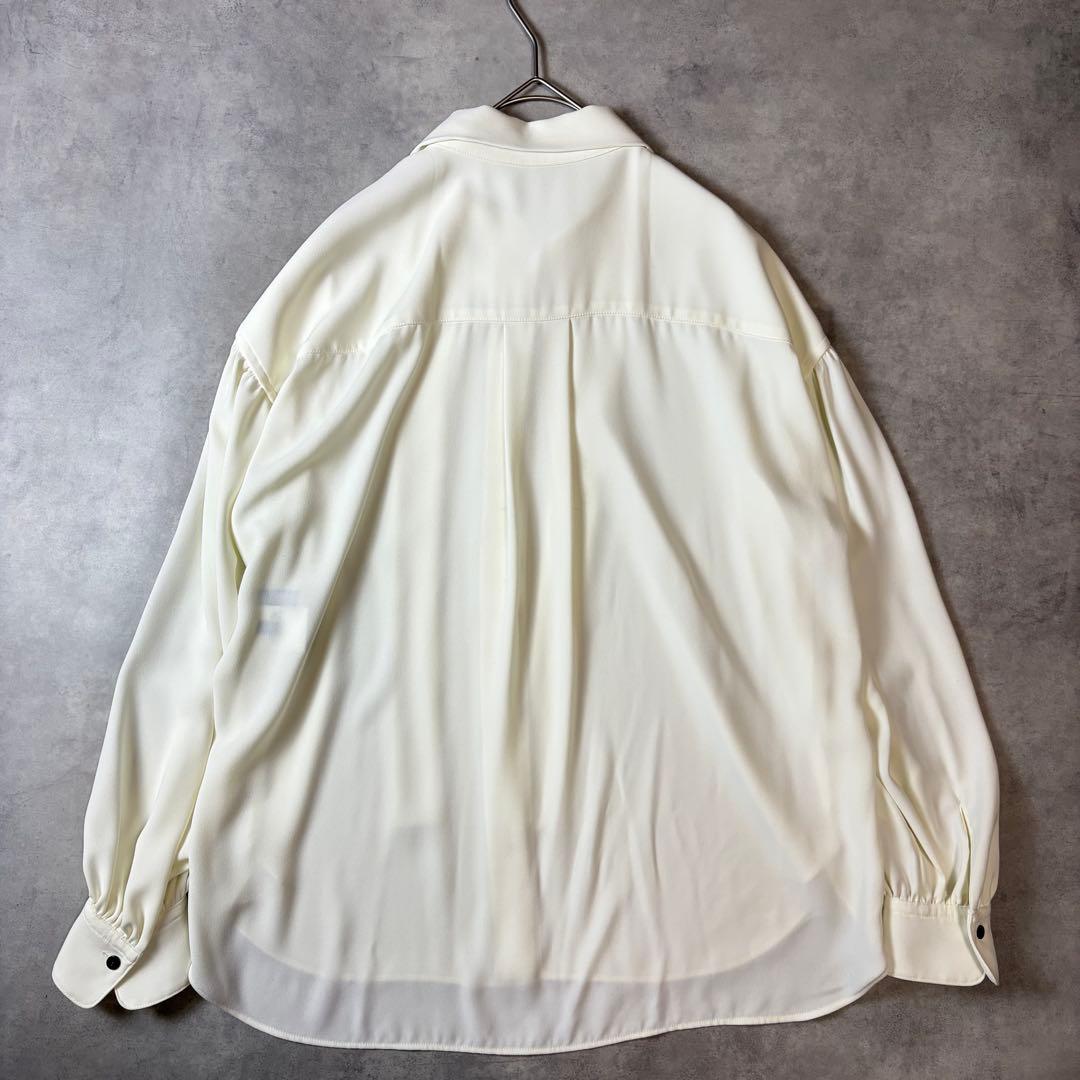 美品 allureville ジョーゼット ボウタイブラウス オフホワイト