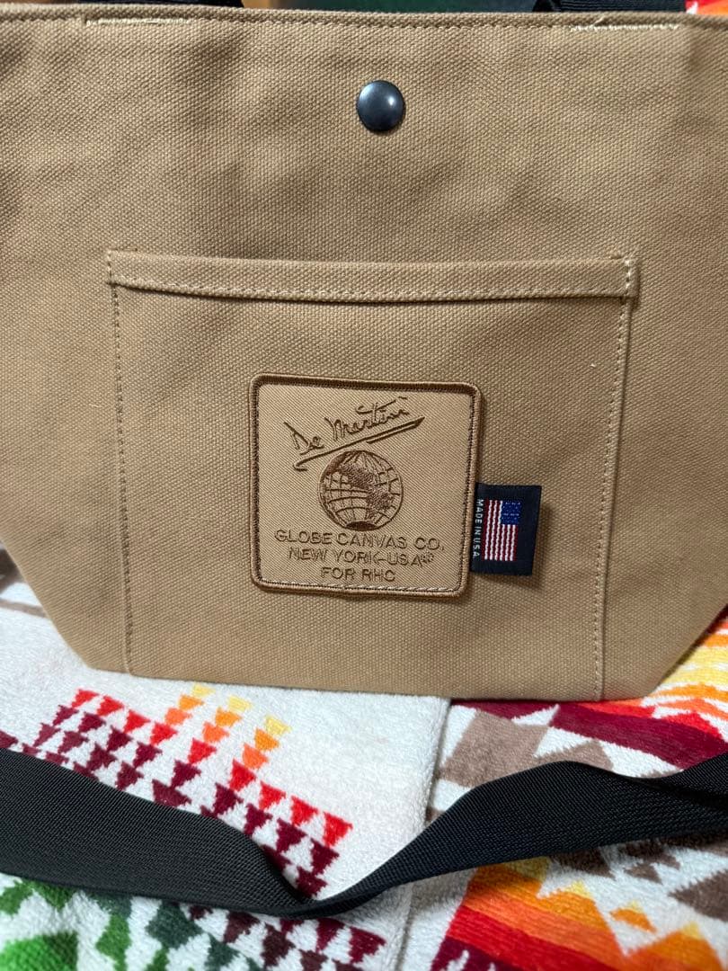 RHC購入GLOBE CANVAS CO. ショルダーバッグ ブラウンカラー