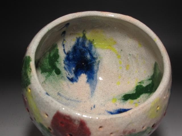 【セール】☆　出口王仁三郎　耀碗茶碗　復古　流石の一品です☆y525