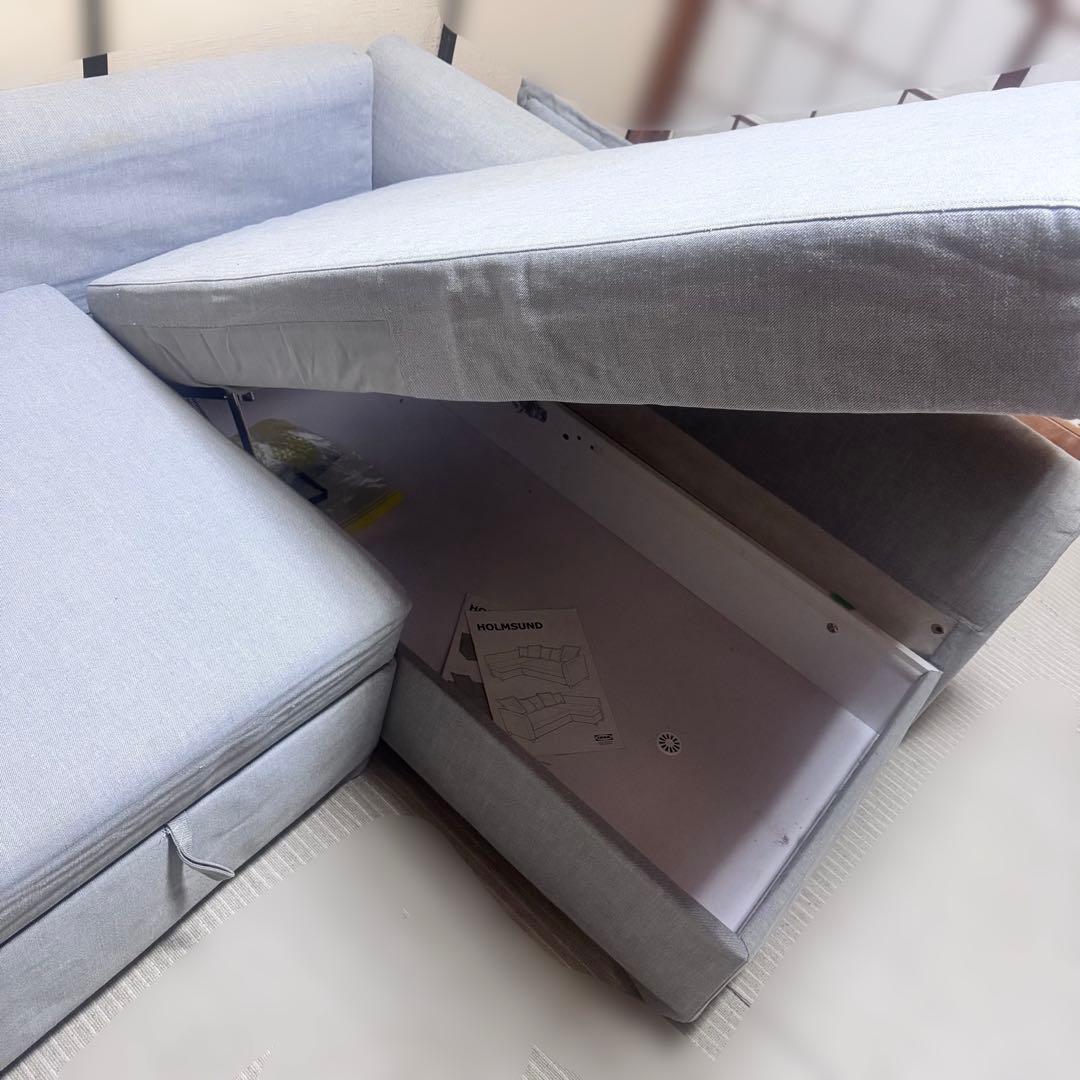 グレー ソファベッド IKEA ホルムスンド　HOLMSUND