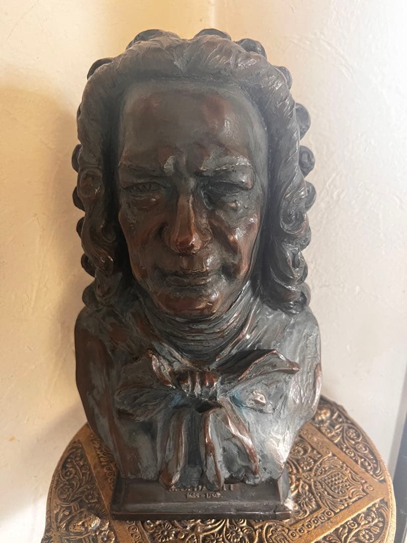 バッハ　Bach 松田芳雄作　胸像