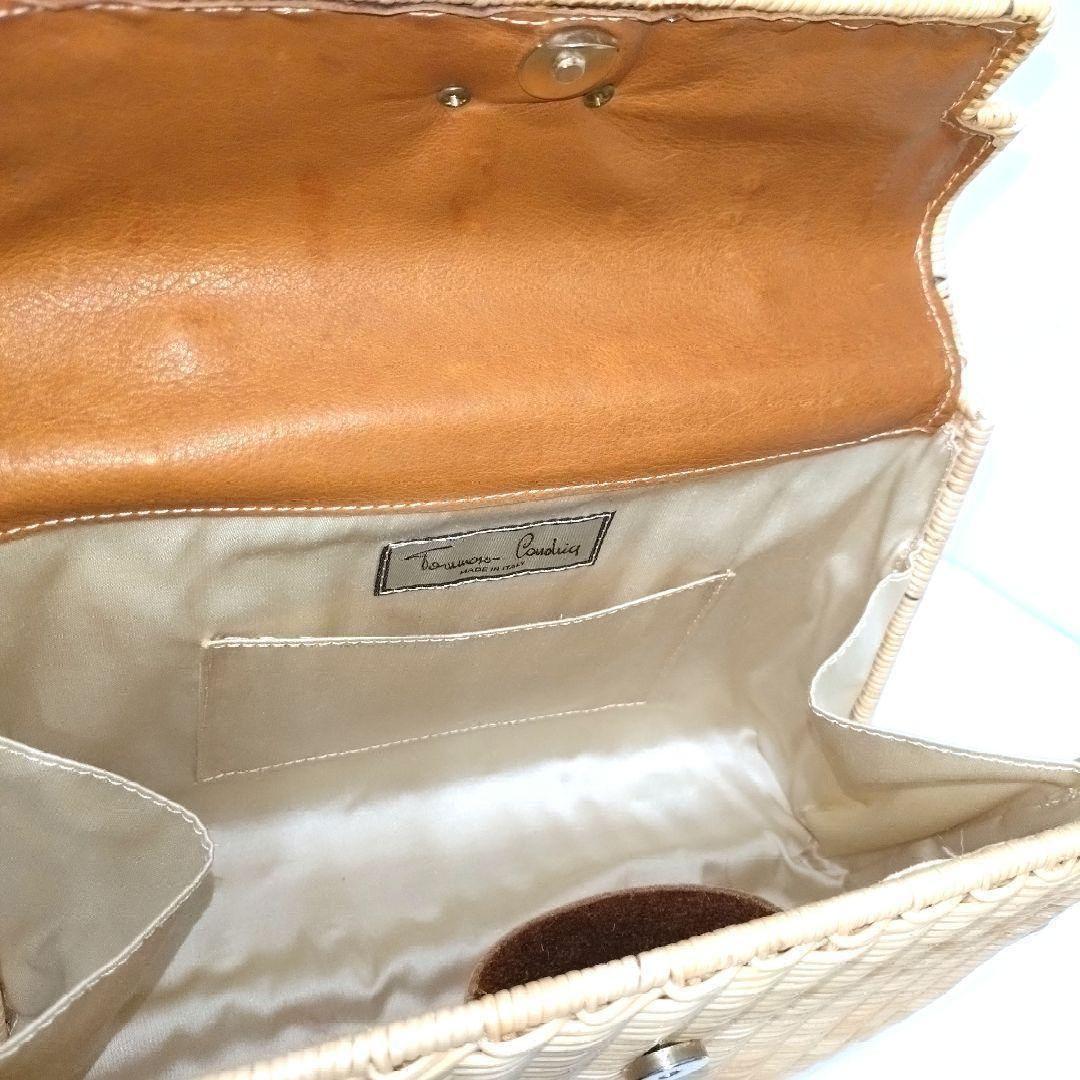 ✨未使用級✨TOMMASO CANDRIA　2way かごバッグ　バンブー