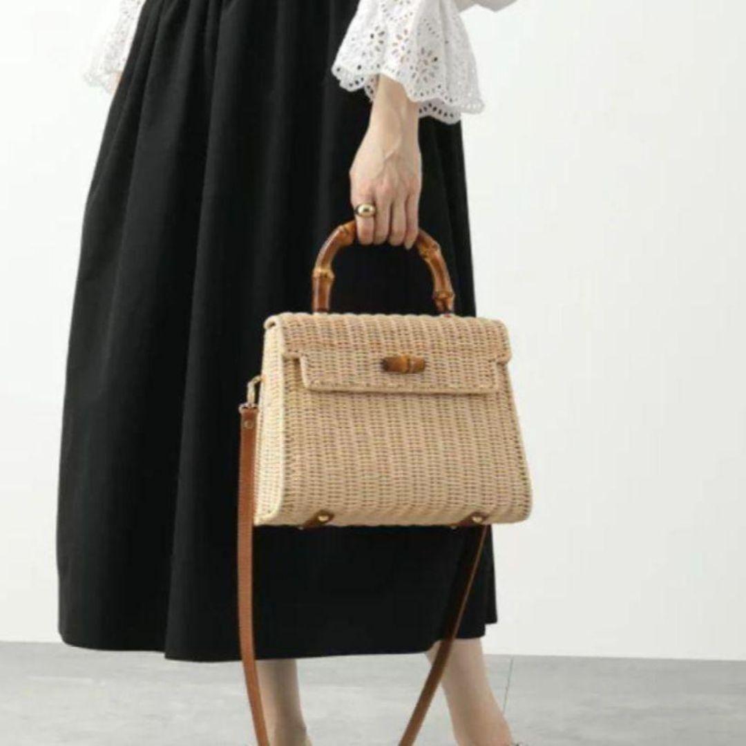 ✨未使用級✨TOMMASO CANDRIA　2way かごバッグ　バンブー