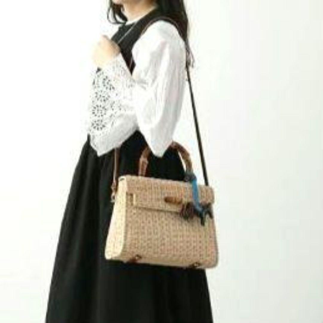 ✨未使用級✨TOMMASO CANDRIA　2way かごバッグ　バンブー