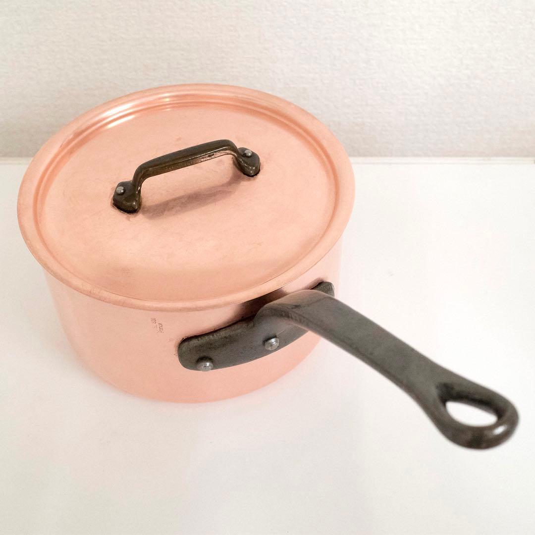 Mauviel 1830 銅鍋 フランス製 内側ステンレス 20cm プロ用
