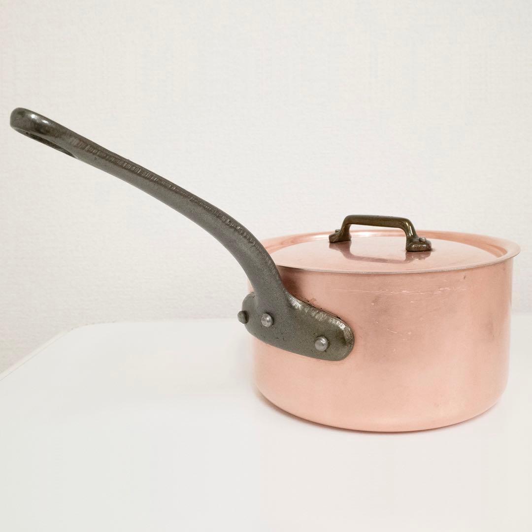 Mauviel 1830 銅鍋 フランス製 内側ステンレス 20cm プロ用