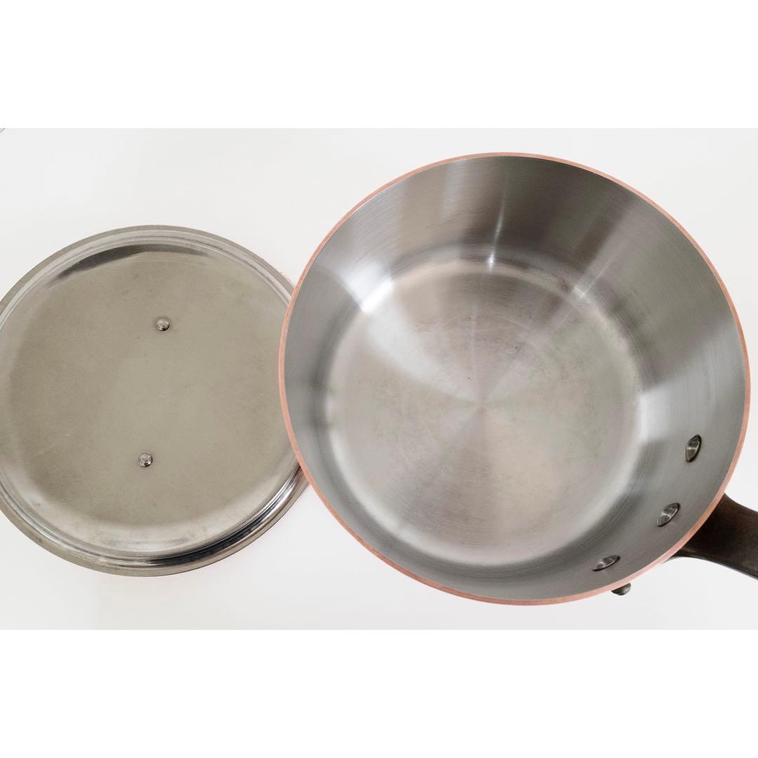 Mauviel 1830 銅鍋 フランス製 内側ステンレス 20cm プロ用