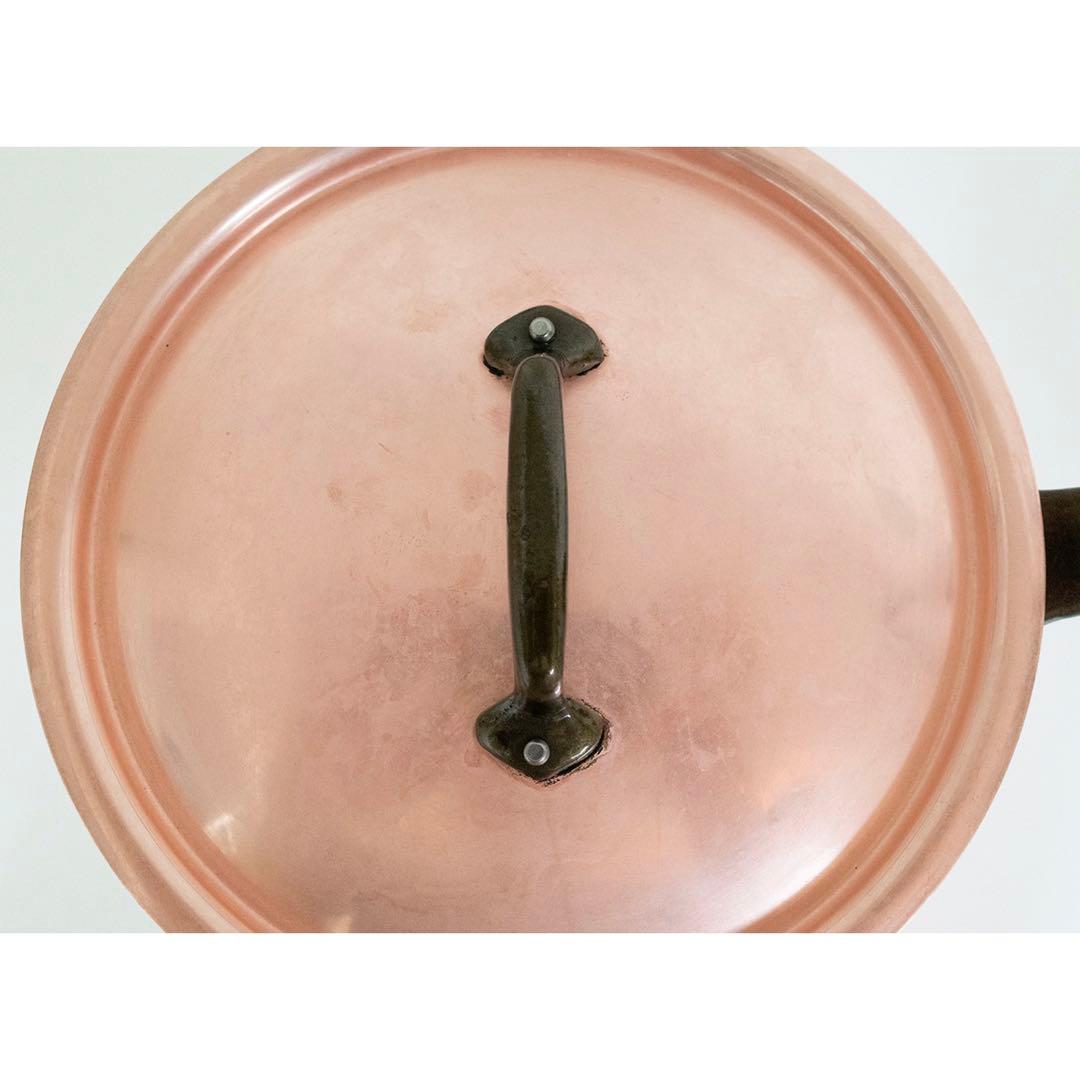 Mauviel 1830 銅鍋 フランス製 内側ステンレス 20cm プロ用