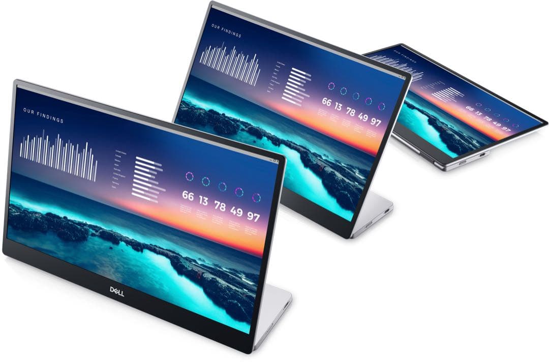 【美品】DELL ポータブル薄型モニター 本体 P1424H