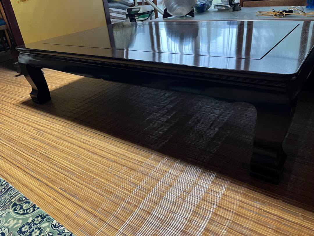 座敷机　座卓　ダークウッド　ローテーブル
