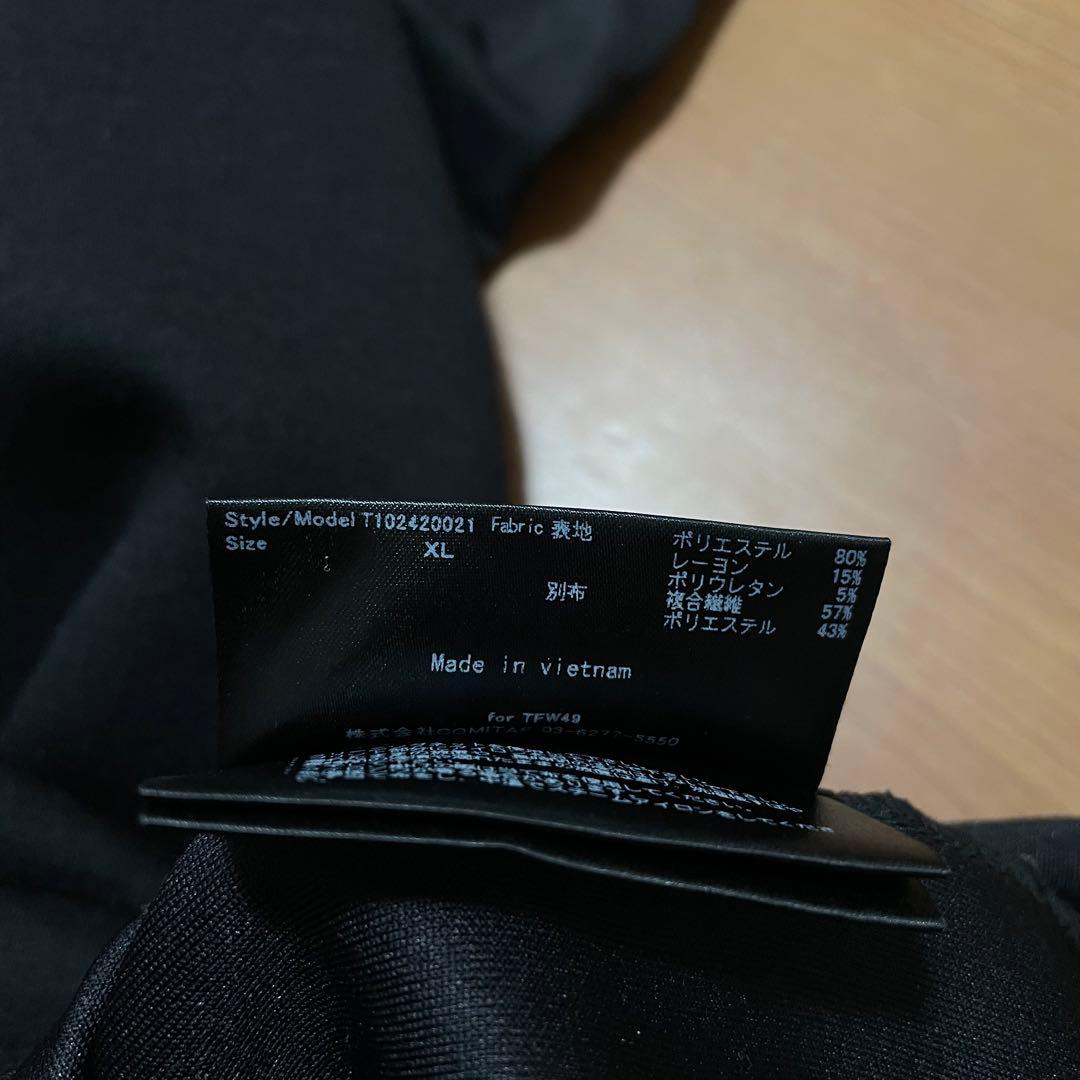 TFW49 クルーネック　スウェット　XL ブラック　ゴルフ　トレーナー