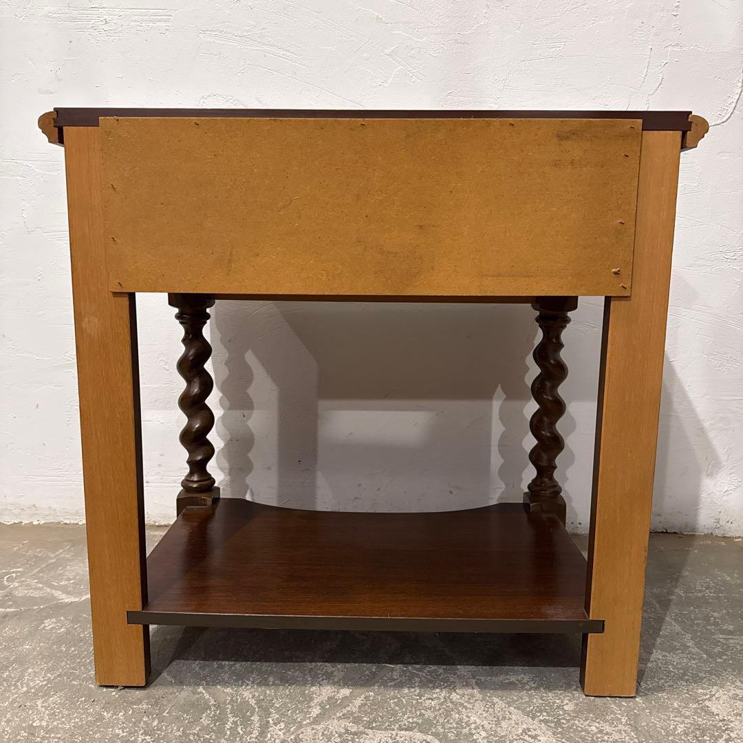 年末年始saleヴィンテージ　木製サイドテーブル　引き出し付き