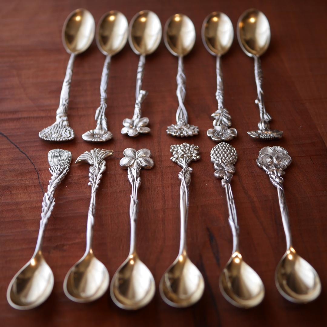 ◆TIFFANY◆アンティーク◆デミタススプーン◆12本セット◆