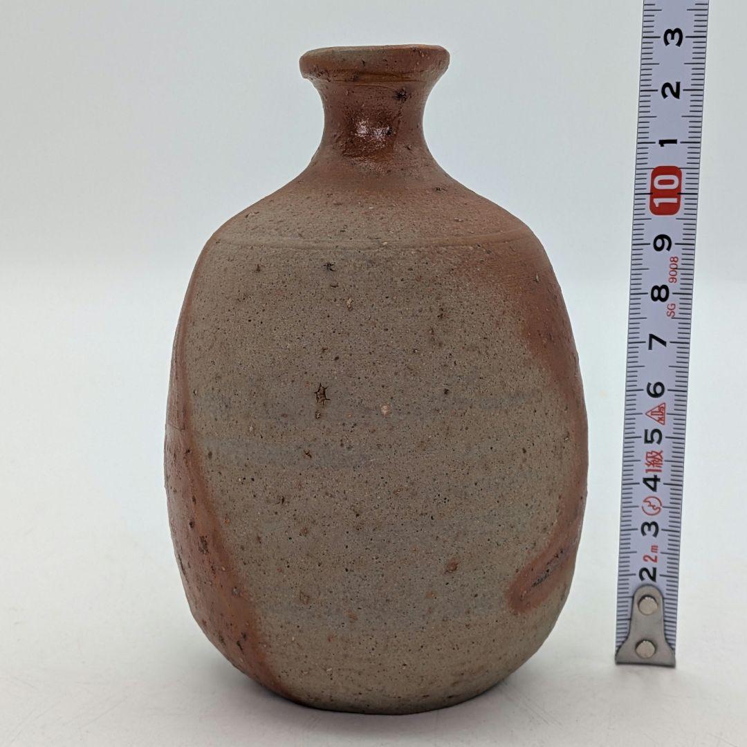 岡山県重要無形文化財 藤原建 備前焼 緋襷徳利 共箱合布 とっくり 酒器 食器