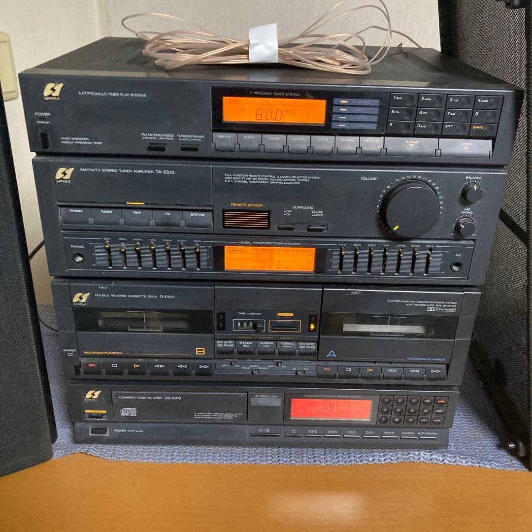 中古Sansui S-E310 CD・カセットWデッキセット[プレヤー別途販売]