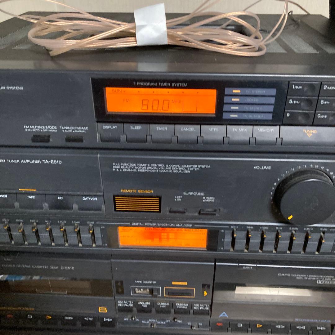 中古Sansui S-E310 CD・カセットWデッキセット[プレヤー別途販売]