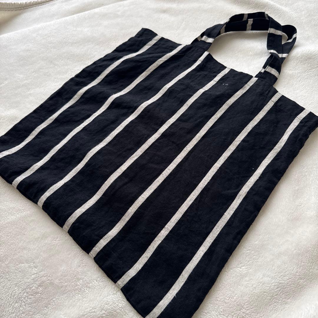 R&D.M.Co エコバッグ レタードバッグ 黒×白 オールドマンズテーラー