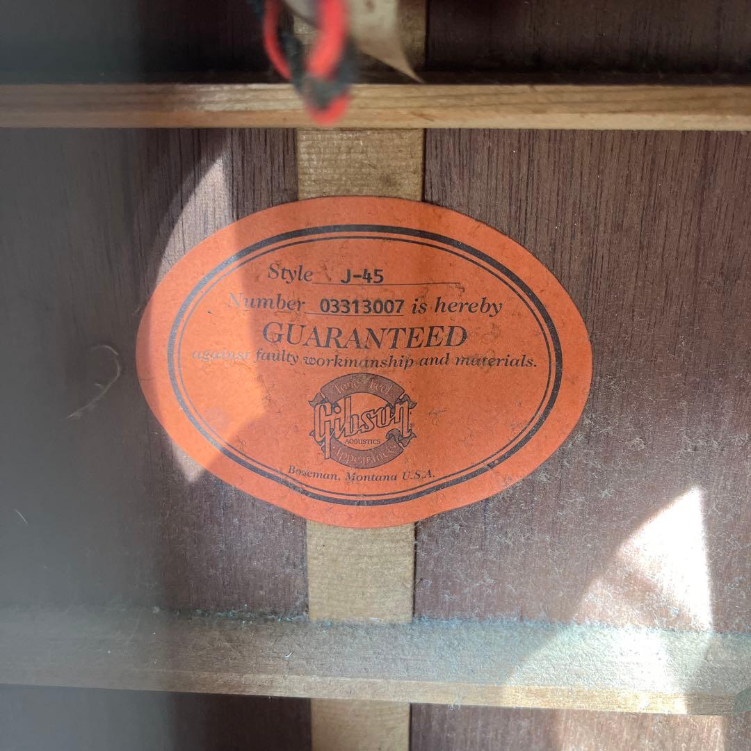 ギブソン gibson j-45 made in USA