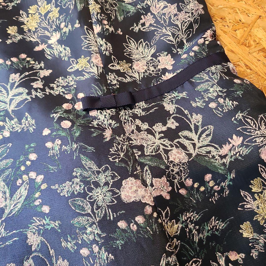 ROSE TIARA 花柄 ノースリーブ ワンピース タグ付き 46