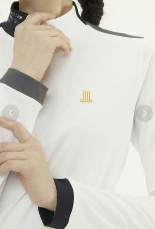 再再再値下新品　ランバンスポール　モックネックL　白　定価19800円　裏微起毛