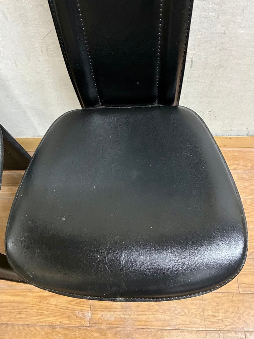 管437☆IDC大塚家具☆本革☆ハイバックチェアー☆イタリア製