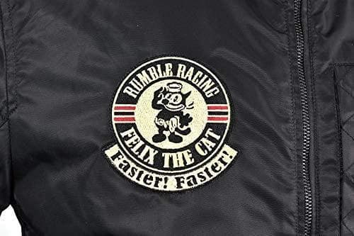 【特★72％引】ランブルRUB-046ブラック3L　フーデッドMA-1ジャケット