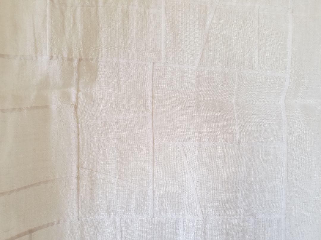 韓国 ポジャギ タペストリー ハンドメイド 苧麻 ホワイト *