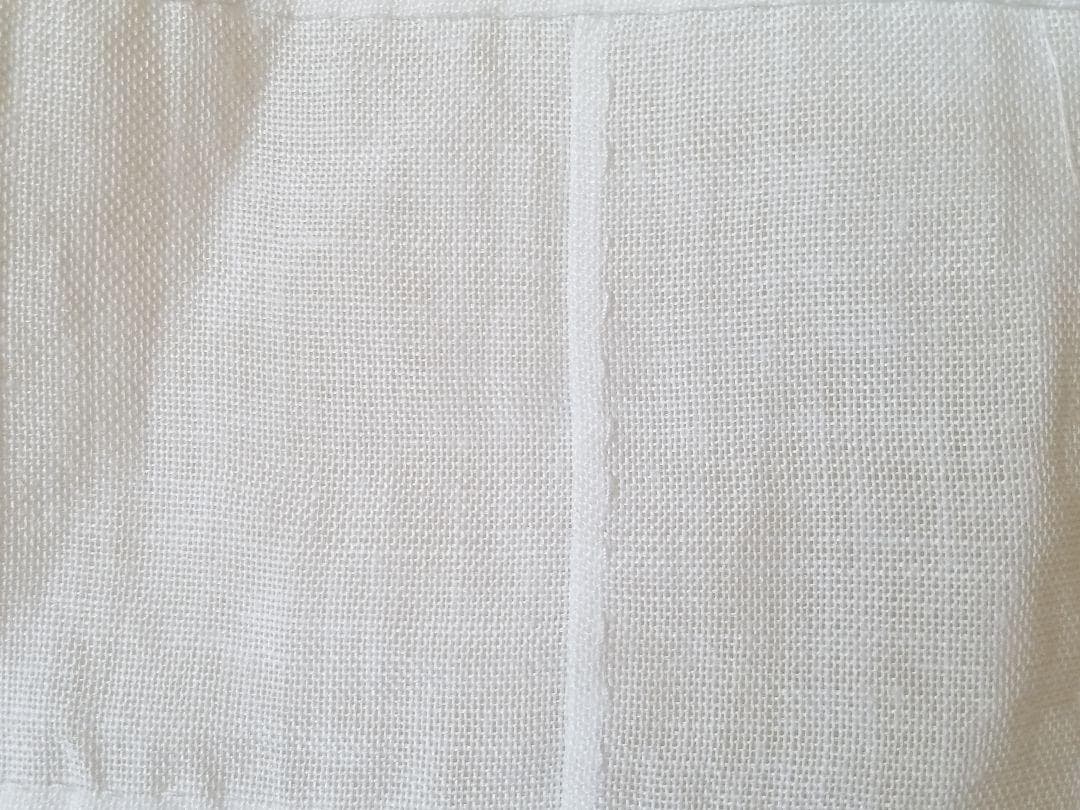 韓国 ポジャギ タペストリー ハンドメイド 苧麻 ホワイト *