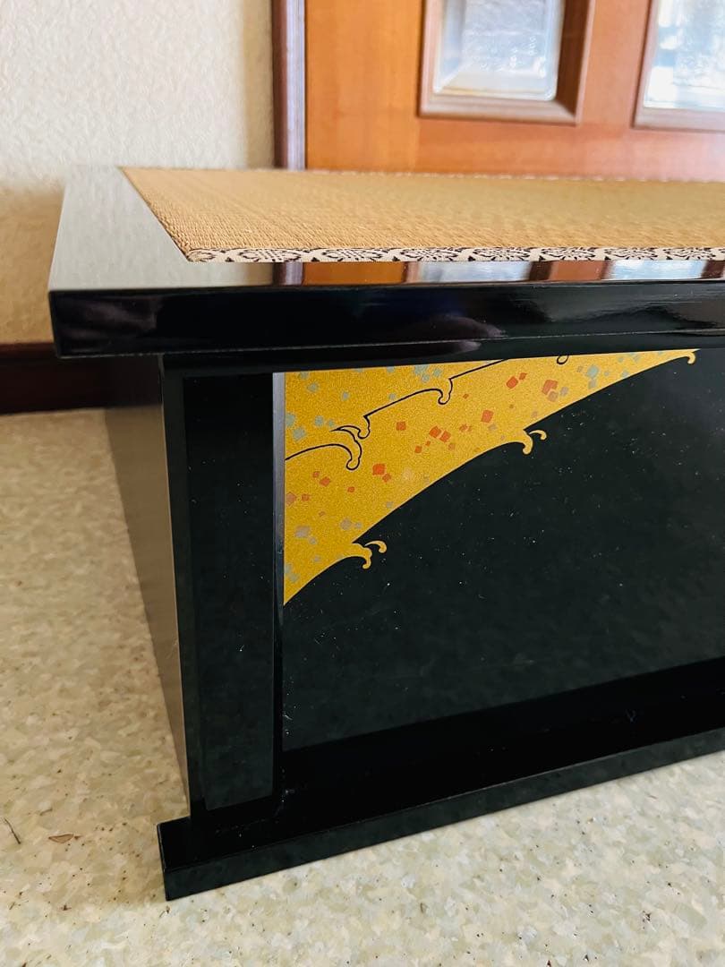 祐月／雛祭り用飾り台(黒塗り)