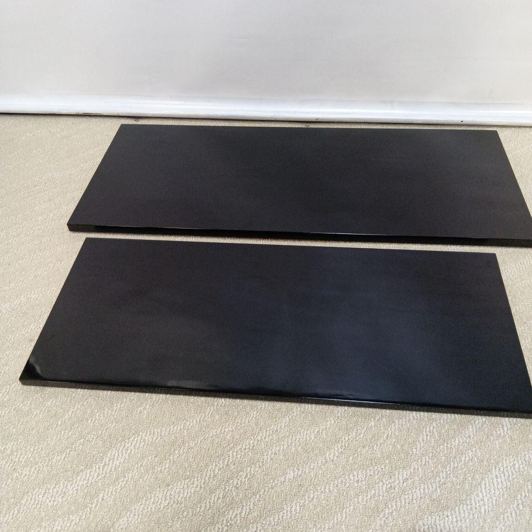 【大 小 2枚】茶道具 敷板 長板 黒真塗 炉用 風炉用 茶道 送料無料