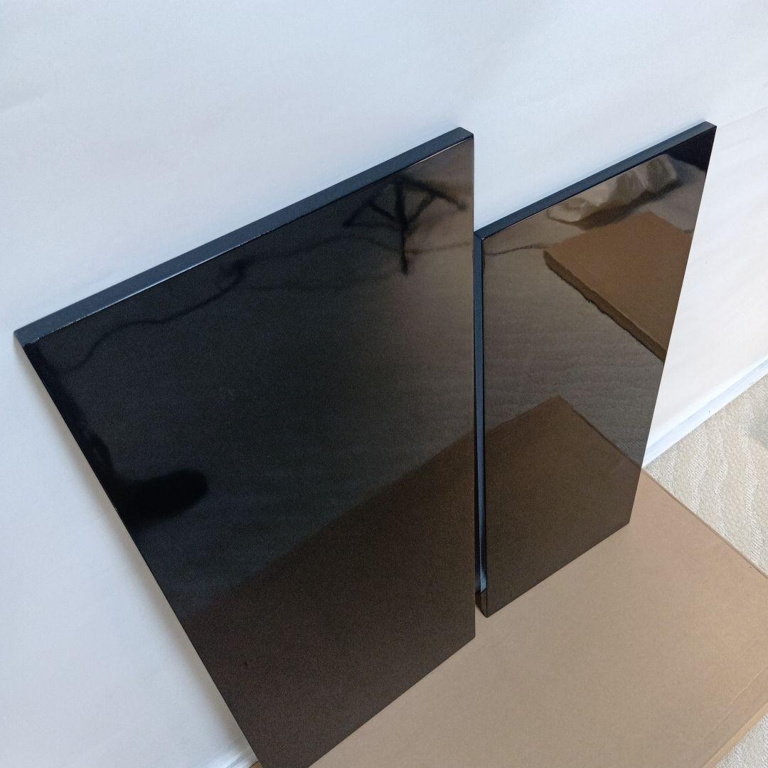 【大 小 2枚】茶道具 敷板 長板 黒真塗 炉用 風炉用 茶道 送料無料