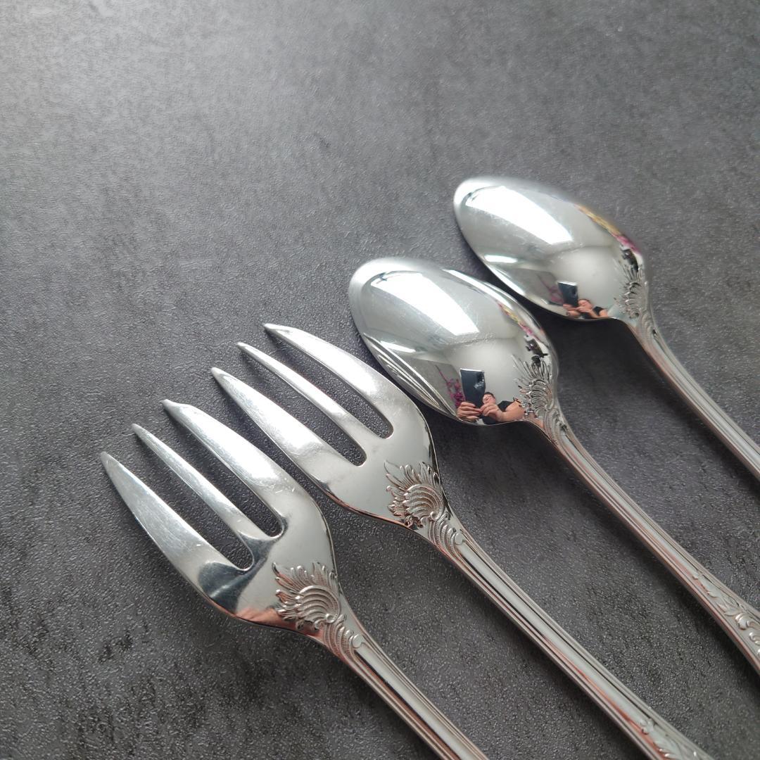 クリストフル マルリー ケーキフォーク コーヒースプーン 計4点