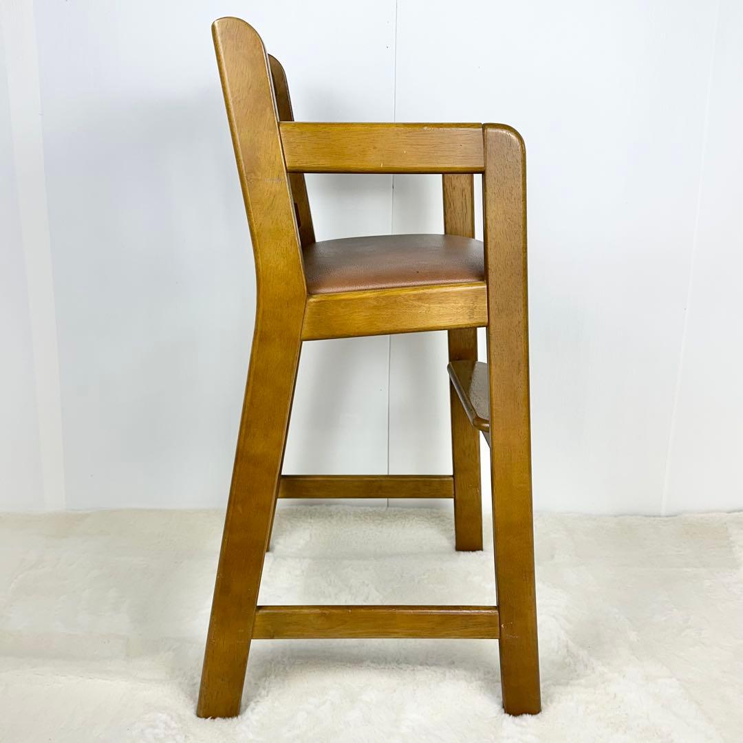 karimoku ダイニングチェア ブラウン　子供用チェア