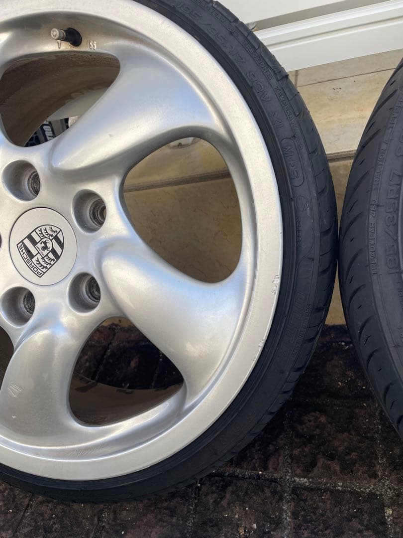 ポルシェ　ボクスター986純正17インチ7j タイヤホイール4本セット