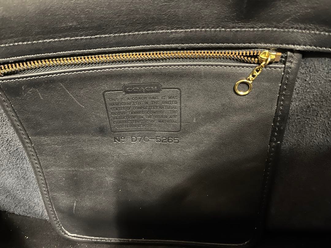 オールドコーチ　レザー ブラック ビジネスバック