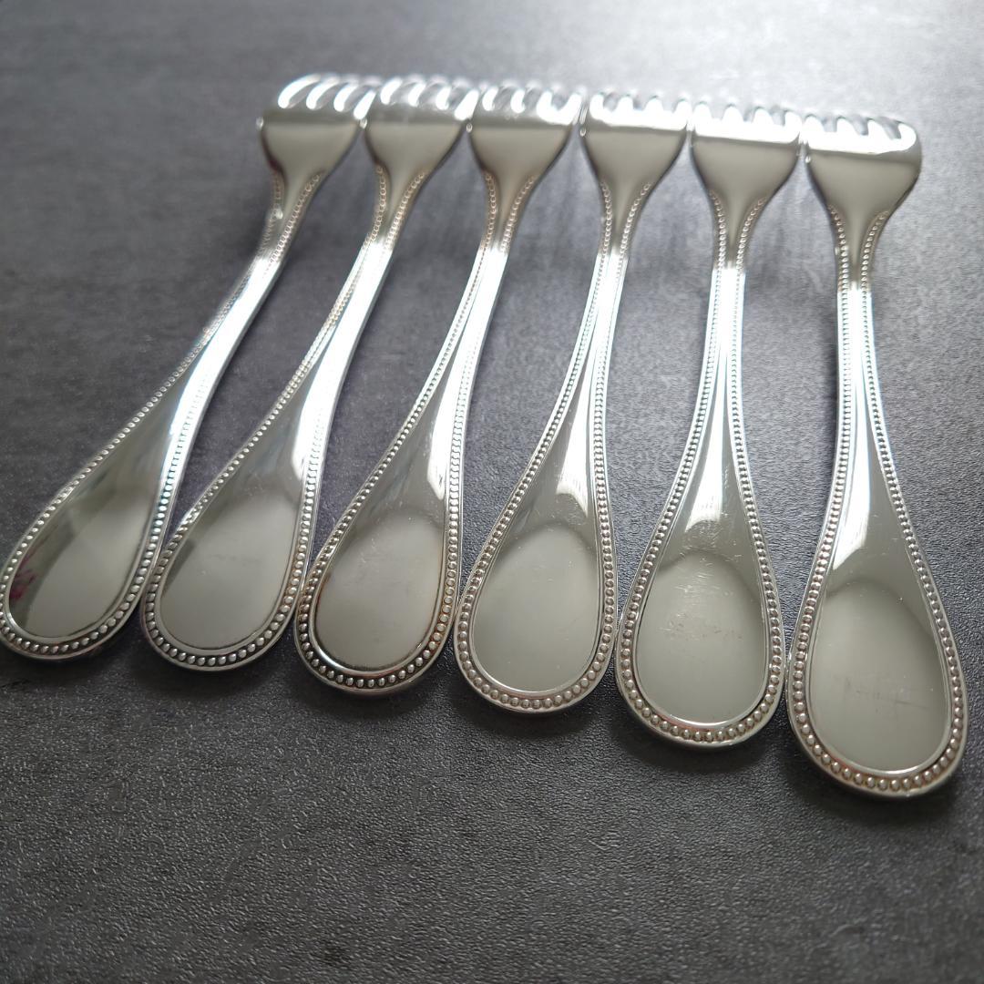 美品 クリストフル パール テーブルフォーク 6点