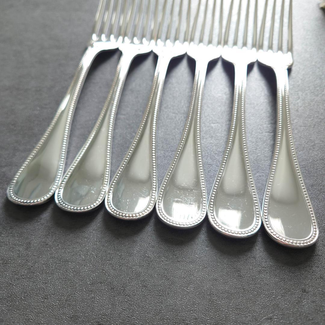 美品 クリストフル パール テーブルフォーク 6点