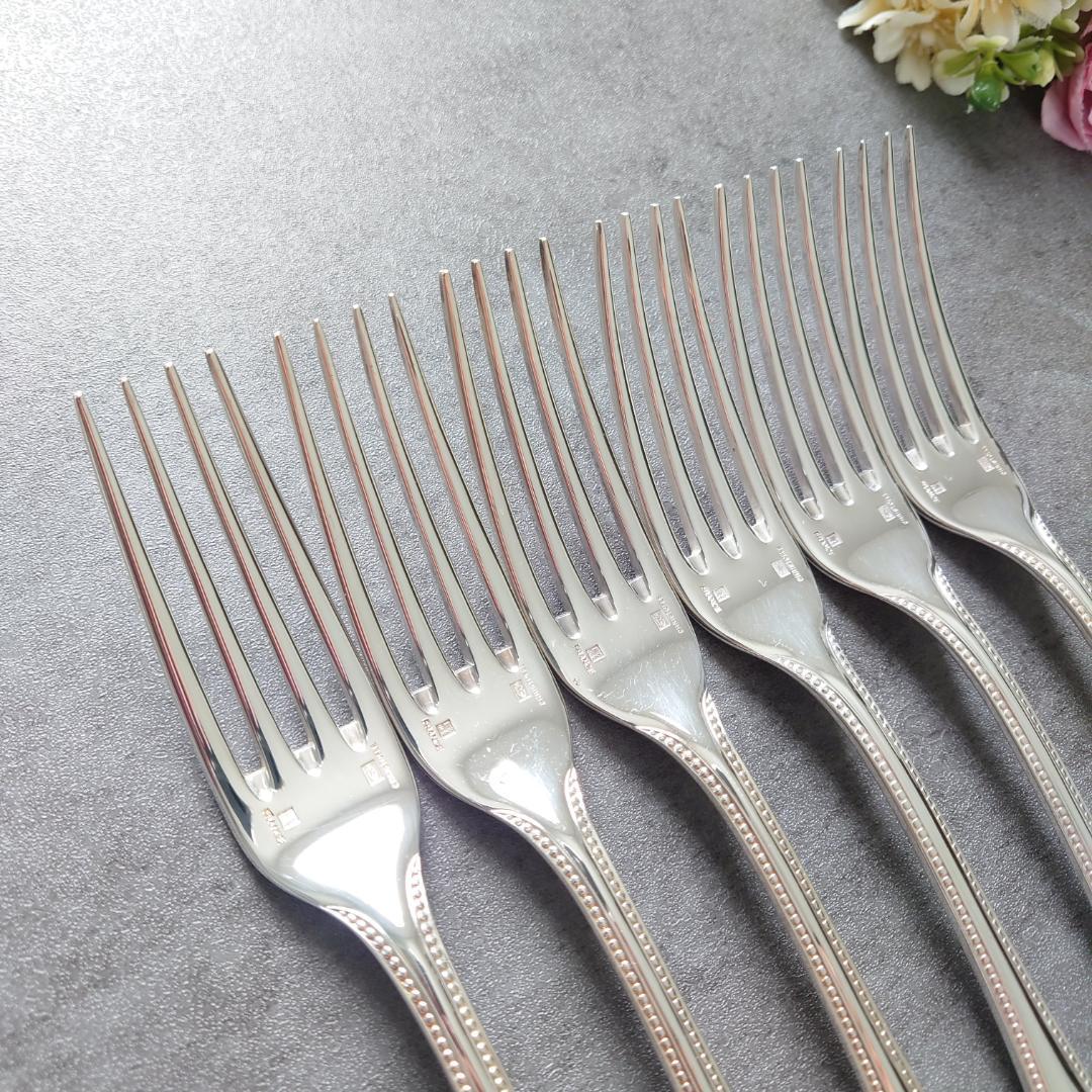 美品 クリストフル パール テーブルフォーク 6点
