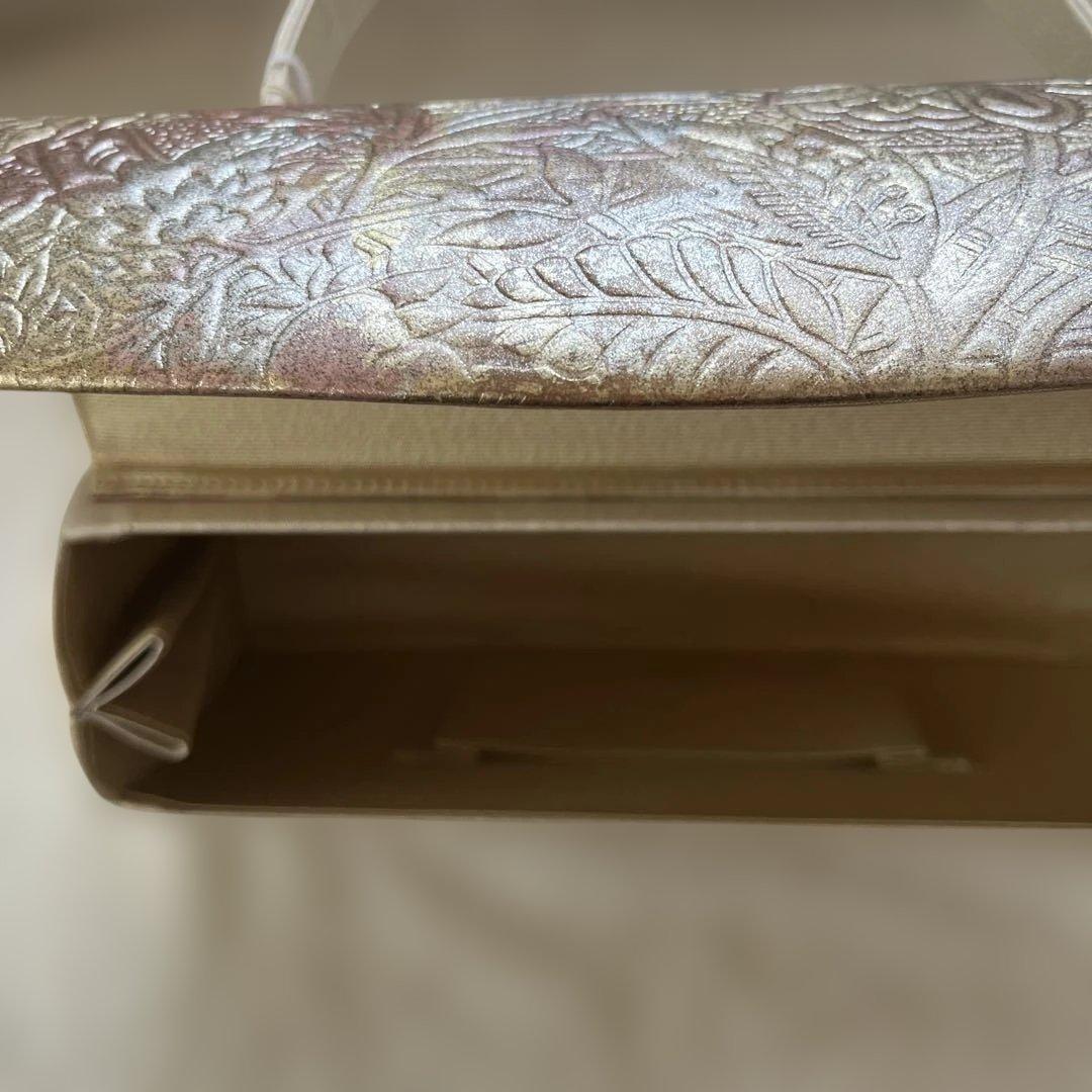 伊と忠 未使用タグ付き金彩クラフト 和装バッグ フォーマルバッグ 高品質