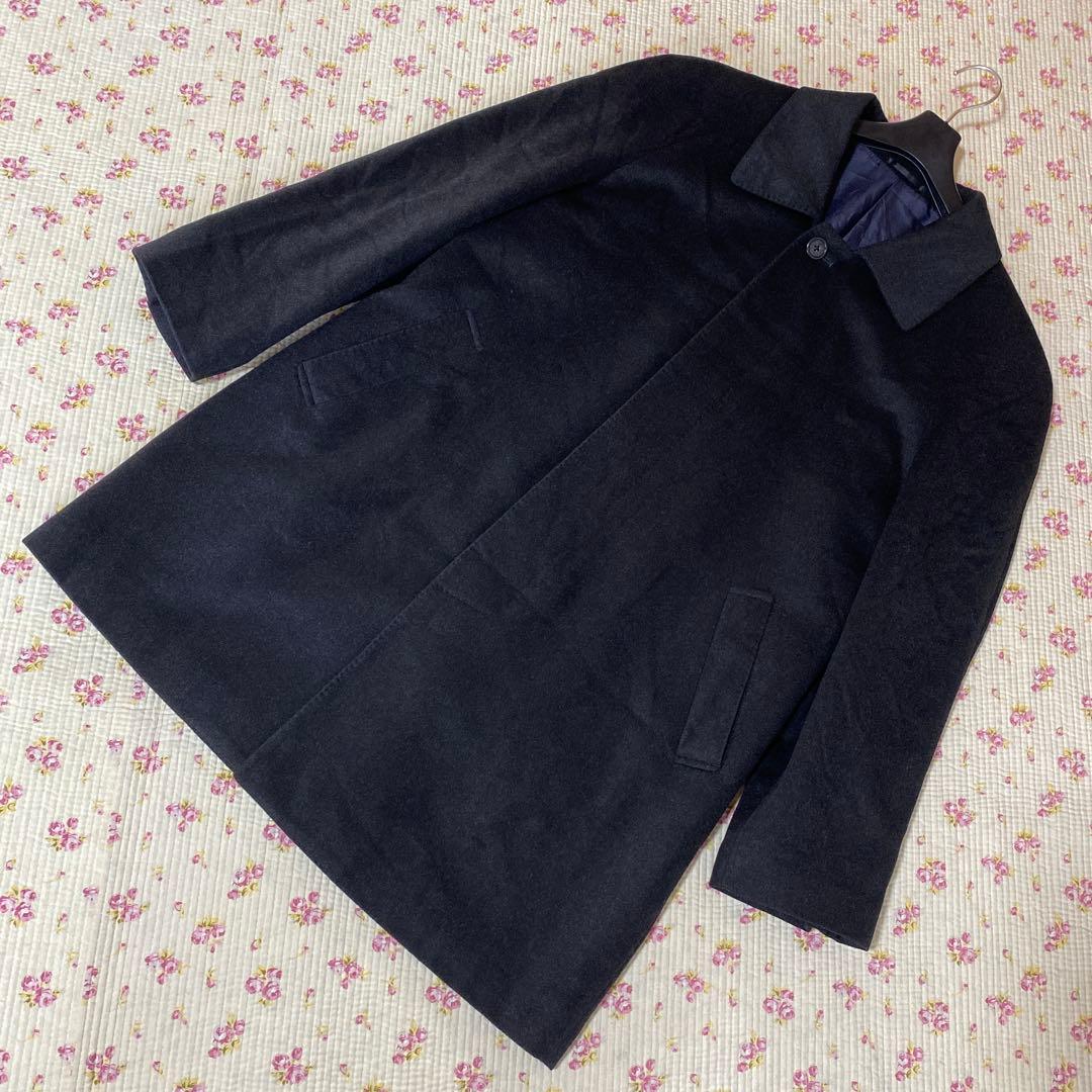 ピュアカシミヤ100% メンズハーフコート ダークグレー 94A5 DMW