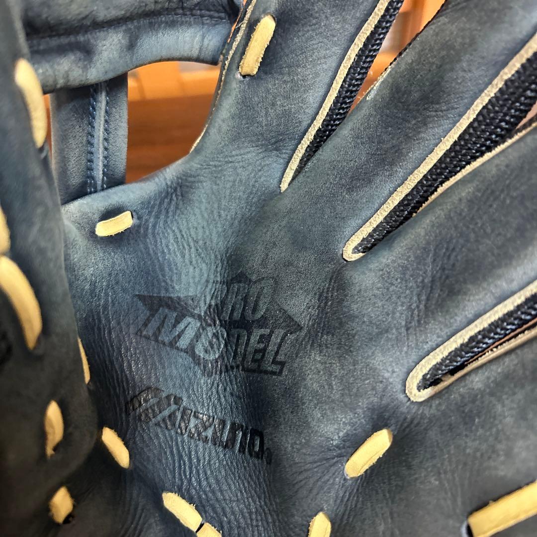 ミズノ タフィローズモデル 限定品 Mマークラベル 激レア 外野用 軟式グローブ